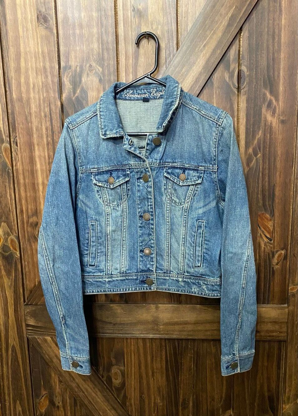 American Eagle Women’s Jean Denim Jacket Sz L